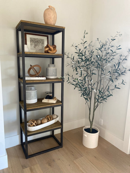 Solid Metal & Reclaimed wood Shelf