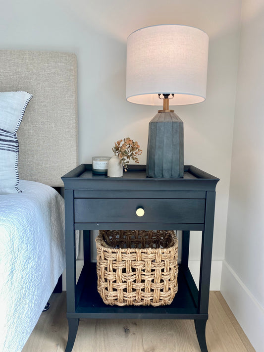 Refinished Black Nightstand PAIR