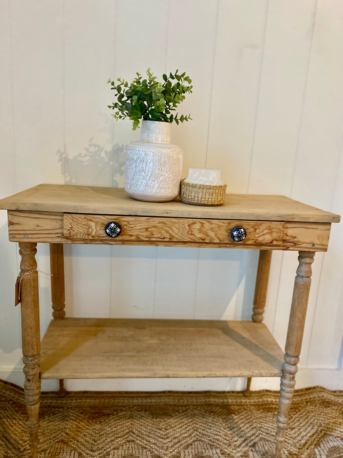 Vintage Pine small  Original Console Table