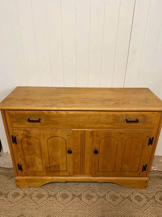 Vintage pine Refinished Sideboard Cabinet