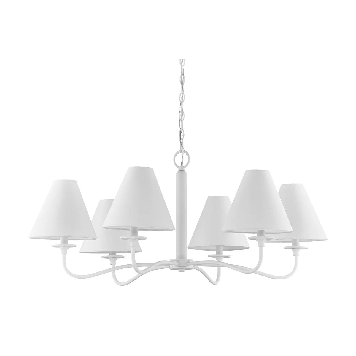 White Metal Chandelier